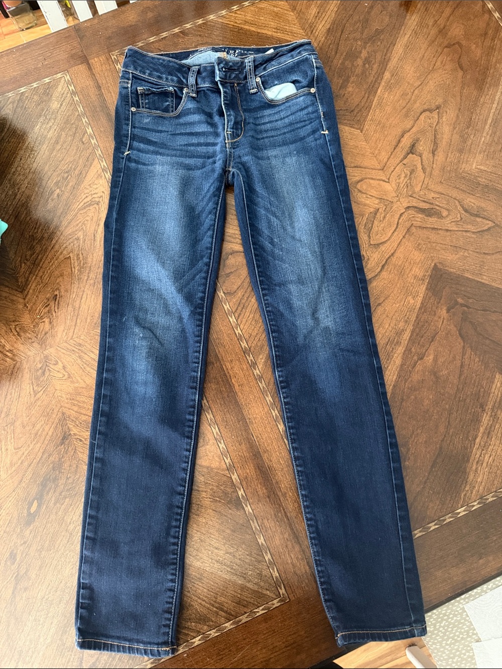 American Eagle Outfitters Women's Skinny Jeans - Dark Blue Wash